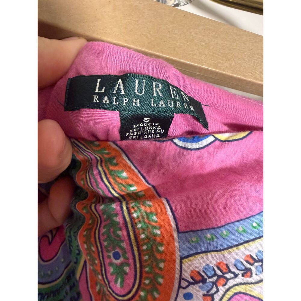 Lauren Ralph Lauren Tiered Paisley Maxi Skirt Sz. S - Picture 3 of 6